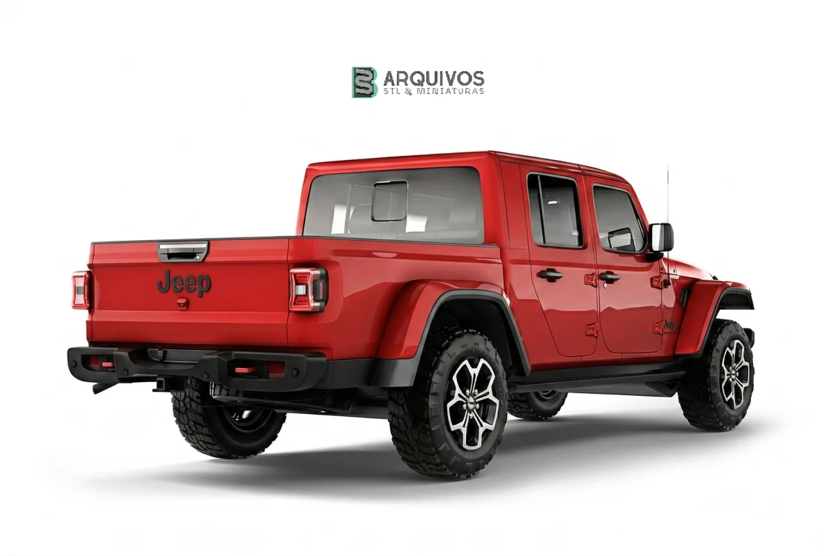 Modelo 3D STL - Jeep Rubicon Gladiator 2020 — foto 4